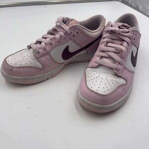 Nike Dunk Low Pink White Bordeaux CW1590-601 Womens Sneakers Size 5Y